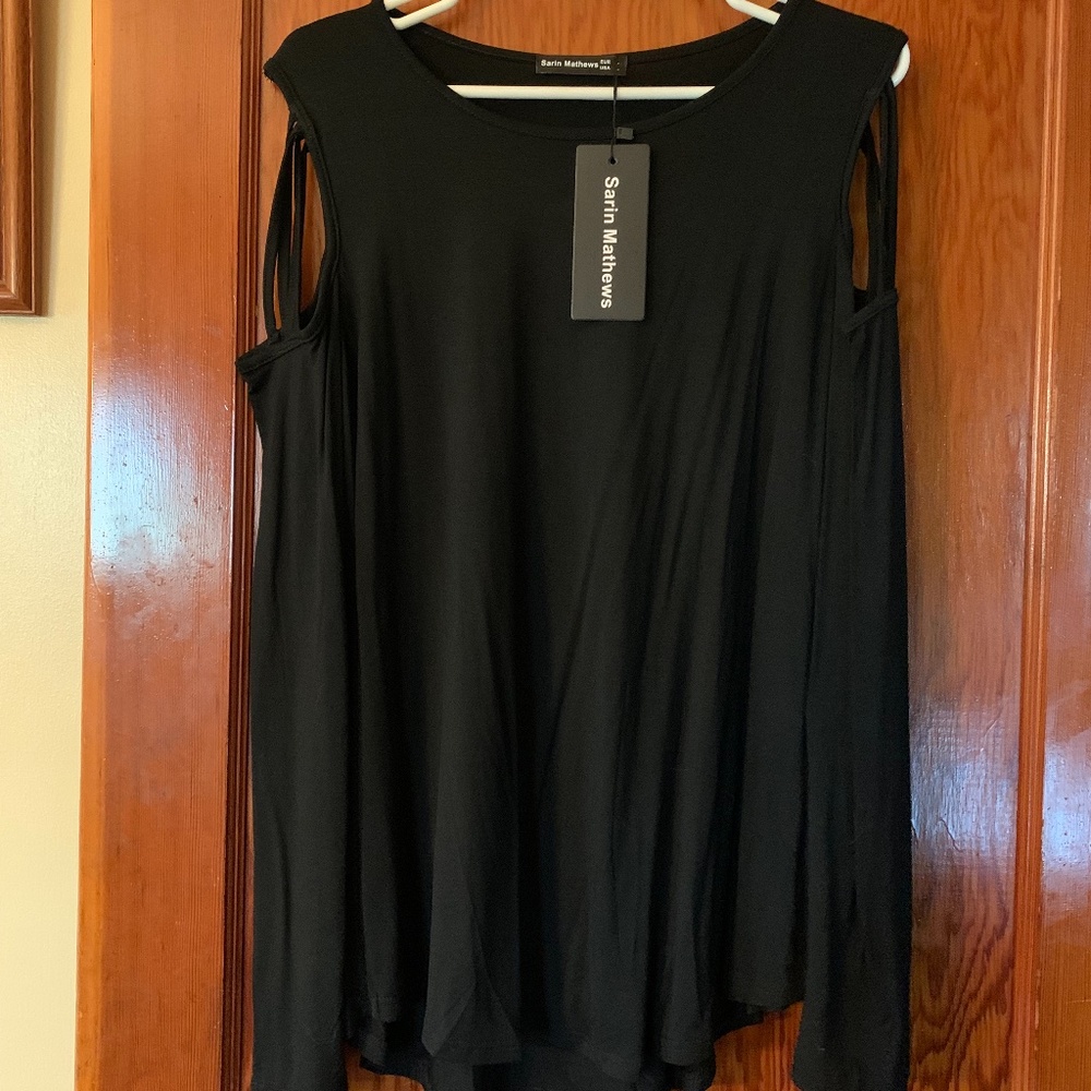 Brand new Sarin Mathews, black long sleeve shirt